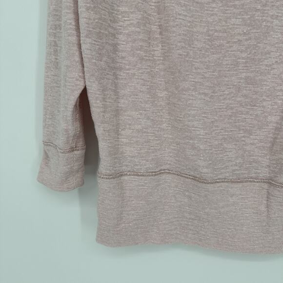 We The Free Pullover Sweater Womens Medium Pink Slouchy Lightweight Lounge Top - Picture 3 of 10